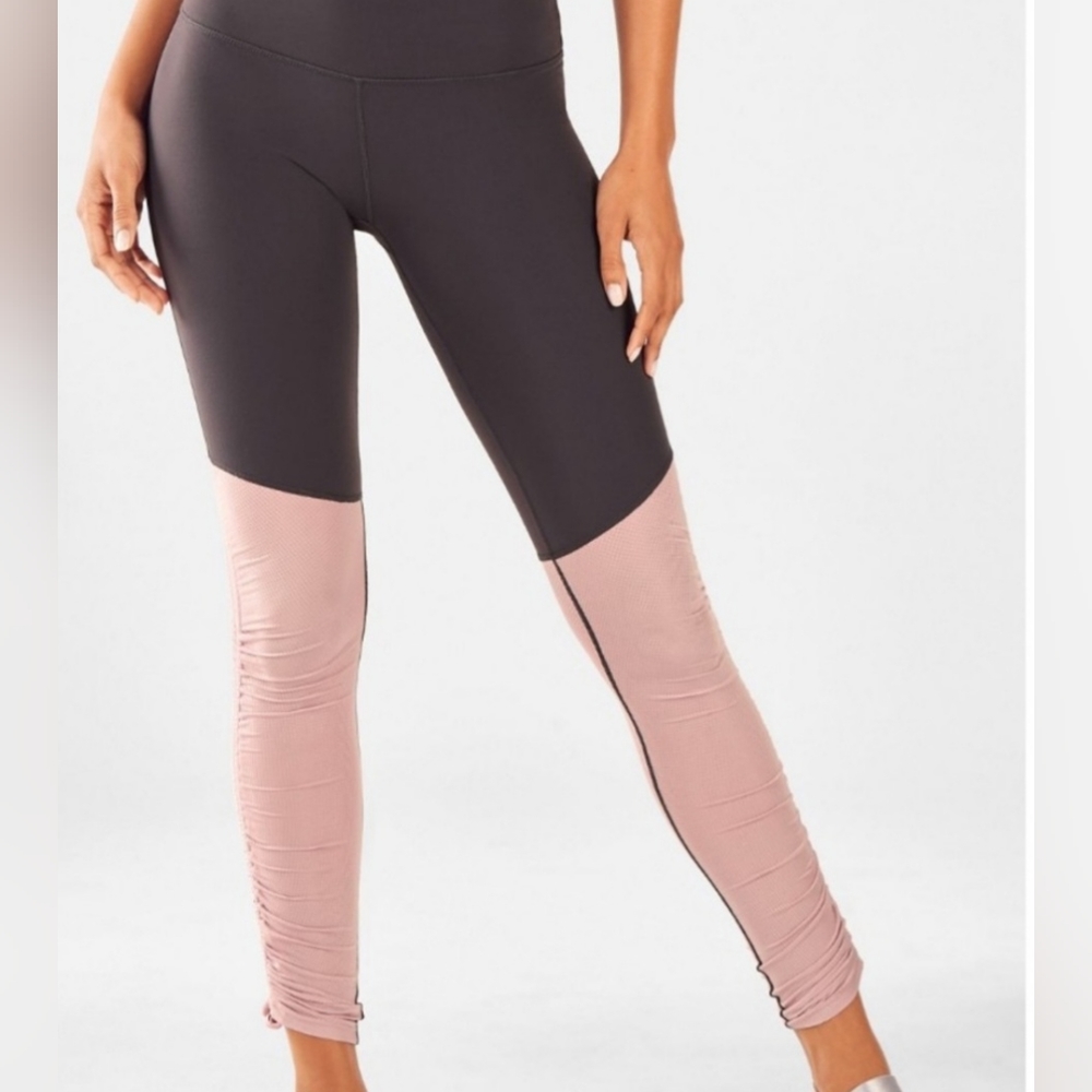 Fabletics Drawstring Leggings, Solid Black - image 2